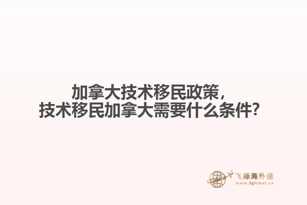 加拿大技術(shù)移民政策，技術(shù)移民加拿大需要什么條件？