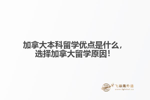 加拿大本科留學優(yōu)點是什么，選擇加拿大留學原因！