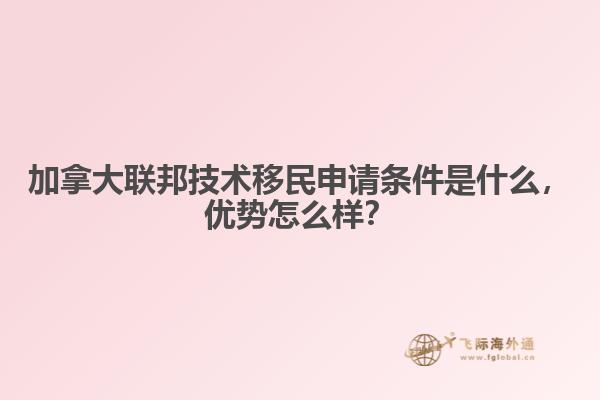 加拿大聯(lián)邦技術(shù)移民申請條件是什么，優(yōu)勢怎么樣？