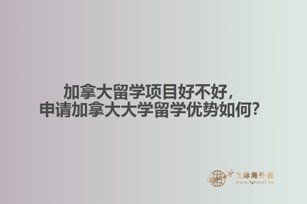 加拿大留學(xué)項(xiàng)目好不好，申請(qǐng)加拿大大學(xué)留學(xué)優(yōu)勢如何？