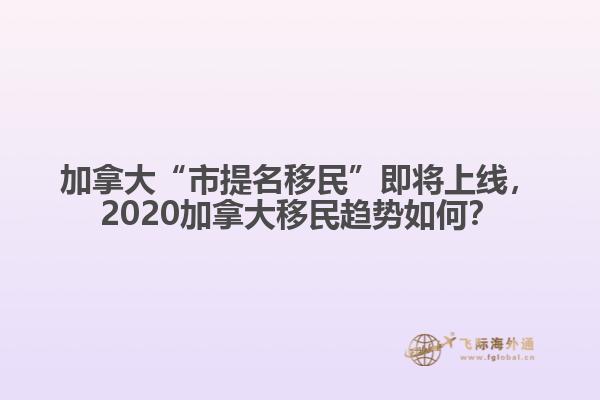 加拿大“市提名移民”即將上線，2020加拿大移民趨勢(shì)如何？
