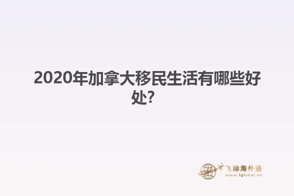 2020年加拿大移民生活有哪些好處？