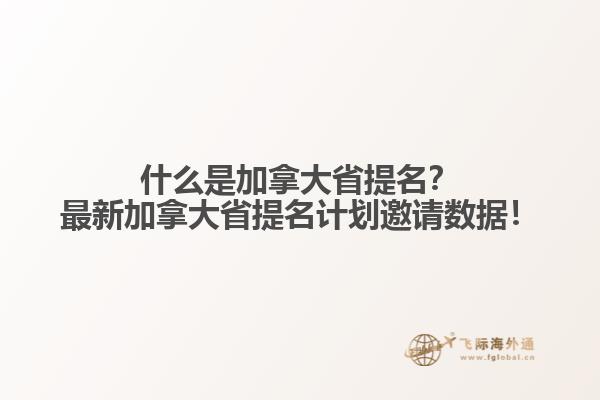 什么是加拿大省提名？