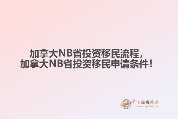 加拿大NB省投資移民流程，加拿大NB省投資移民申請條件！