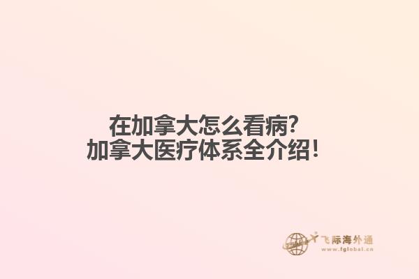 在加拿大怎么看?。考幽么筢t(yī)療體系全介紹！