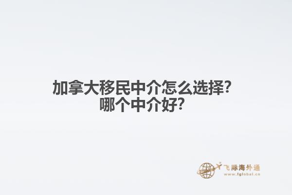 加拿大移民中介怎么選擇？哪個(gè)中介好？