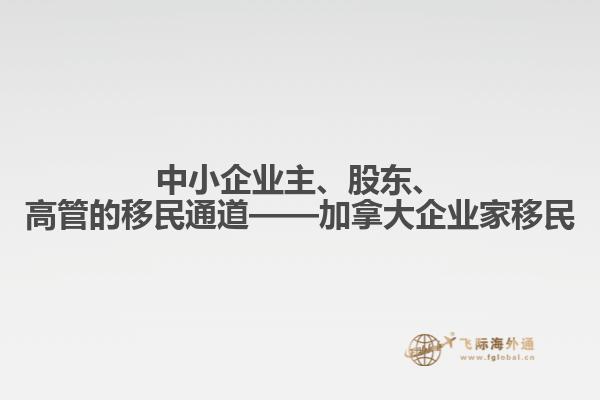 中小企業(yè)主、股東、高管的移民通道——加拿大企業(yè)家移民