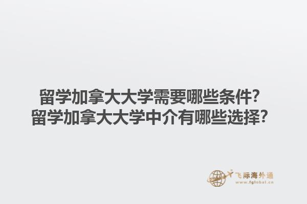 留學(xué)加拿大大學(xué)需要哪些條件？留學(xué)加拿大大學(xué)中介有哪些選擇？1.jpg