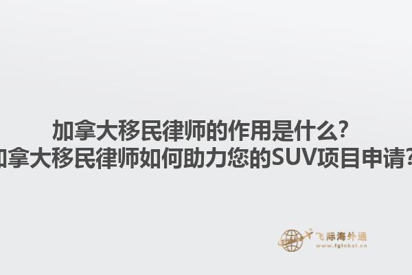 加拿大移民律師的作用是什么？加拿大移民律師如何助力您的SUV項目申請？1.jpg