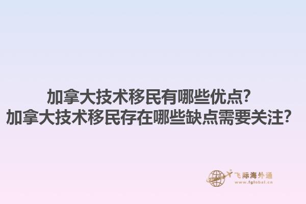 加拿大技術(shù)移民有哪些優(yōu)點(diǎn)？加拿大技術(shù)移民存在哪些缺點(diǎn)需要關(guān)注？1.jpg