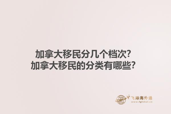 加拿大移民分幾個(gè)檔次？加拿大移民的分類有哪些？1.jpg