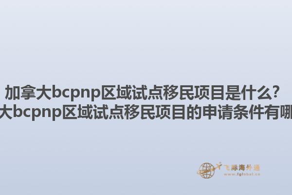 加拿大bcpnp區(qū)域試點移民項目是什么？加拿大bcpnp區(qū)域試點移民項目的申請條件有哪些？1.jpg
