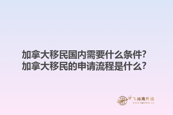 加拿大移民國(guó)內(nèi)需要什么條件？加拿大移民的申請(qǐng)流程是什么？1.jpg