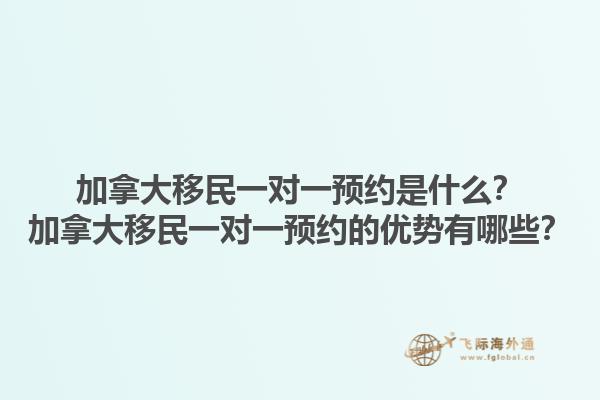 加拿大移民一對一預(yù)約是什么？加拿大移民一對一預(yù)約的優(yōu)勢有哪些？1.jpg