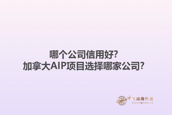 哪個(gè)公司信用好？加拿大AIP項(xiàng)目選擇哪家公司？1.jpg