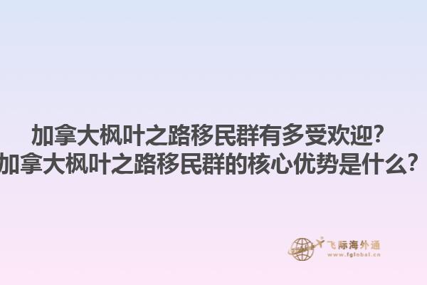 加拿大楓葉之路移民群有多受歡迎？加拿大楓葉之路移民群的核心優(yōu)勢是什么？1.jpg