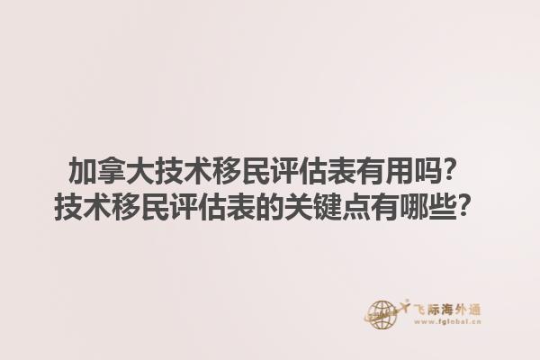 加拿大技術(shù)移民評(píng)估表有用嗎？技術(shù)移民評(píng)估表的關(guān)鍵點(diǎn)有哪些？1.jpg
