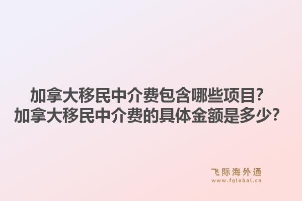 加拿大移民中介費(fèi)包含哪些項(xiàng)目？加拿大移民中介費(fèi)的具體金額是多少？1.jpg