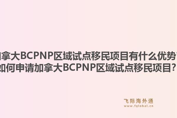 加拿大BCPNP區(qū)域試點移民項目有什么優(yōu)勢？如何申請加拿大BCPNP區(qū)域試點移民項目？1.jpg