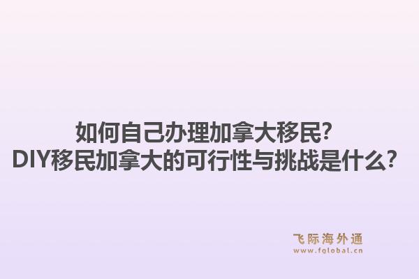如何自己辦理加拿大移民？DIY移民加拿大的可行性與挑戰(zhàn)是什么？1.jpg