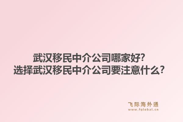 武漢移民中介公司哪家好？選擇武漢移民中介公司要注意什么？1.jpg