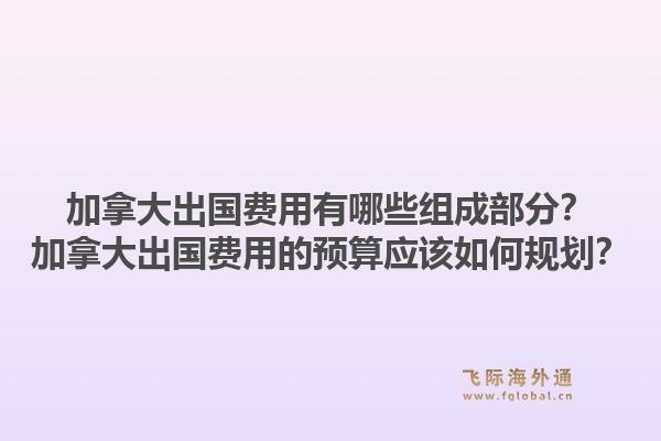 加拿大出國費用有哪些組成部分？加拿大出國費用的預(yù)算應(yīng)該如何規(guī)劃？1.jpg
