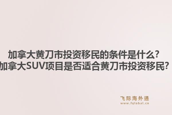 加拿大黃刀市投資移民的條件是什么？加拿大SUV項目是否適合黃刀市投資移民？1.jpg