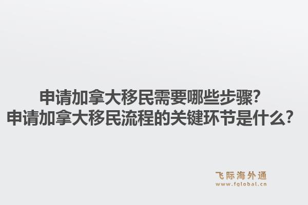 申請加拿大移民需要哪些步驟？申請加拿大移民流程的關(guān)鍵環(huán)節(jié)是什么？1.jpg