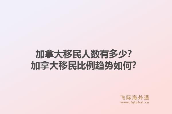 加拿大移民人數(shù)有多少？加拿大移民比例趨勢如何？1.jpg